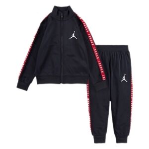 Jordan Baby Black Red Stripe Athletic 2Pc Jogger & Jacket Set Size 12 Months